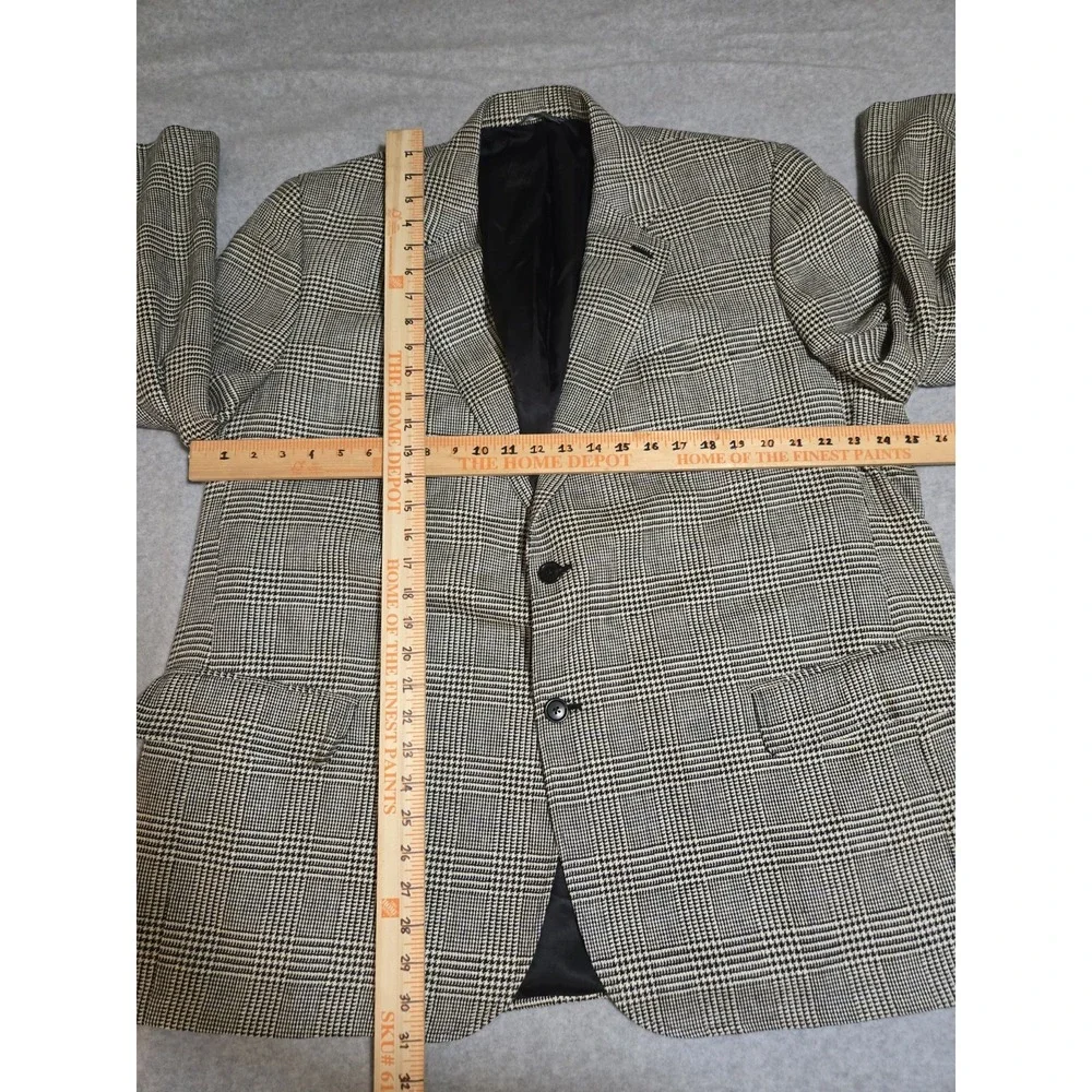 Custom Joseph Scafidi Cleveland Bespoke Blazer Sport Coat Glen Plaid Wool Read